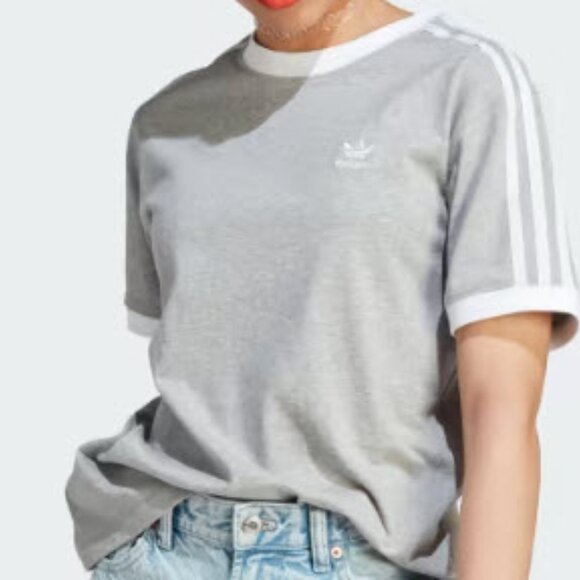 Adidas Women’s Classics 3-Stripes t-shirt | Slim Fit | Sustainable Cotton - Picture 3 of 3